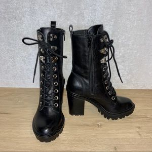Black Guess Combat Boots